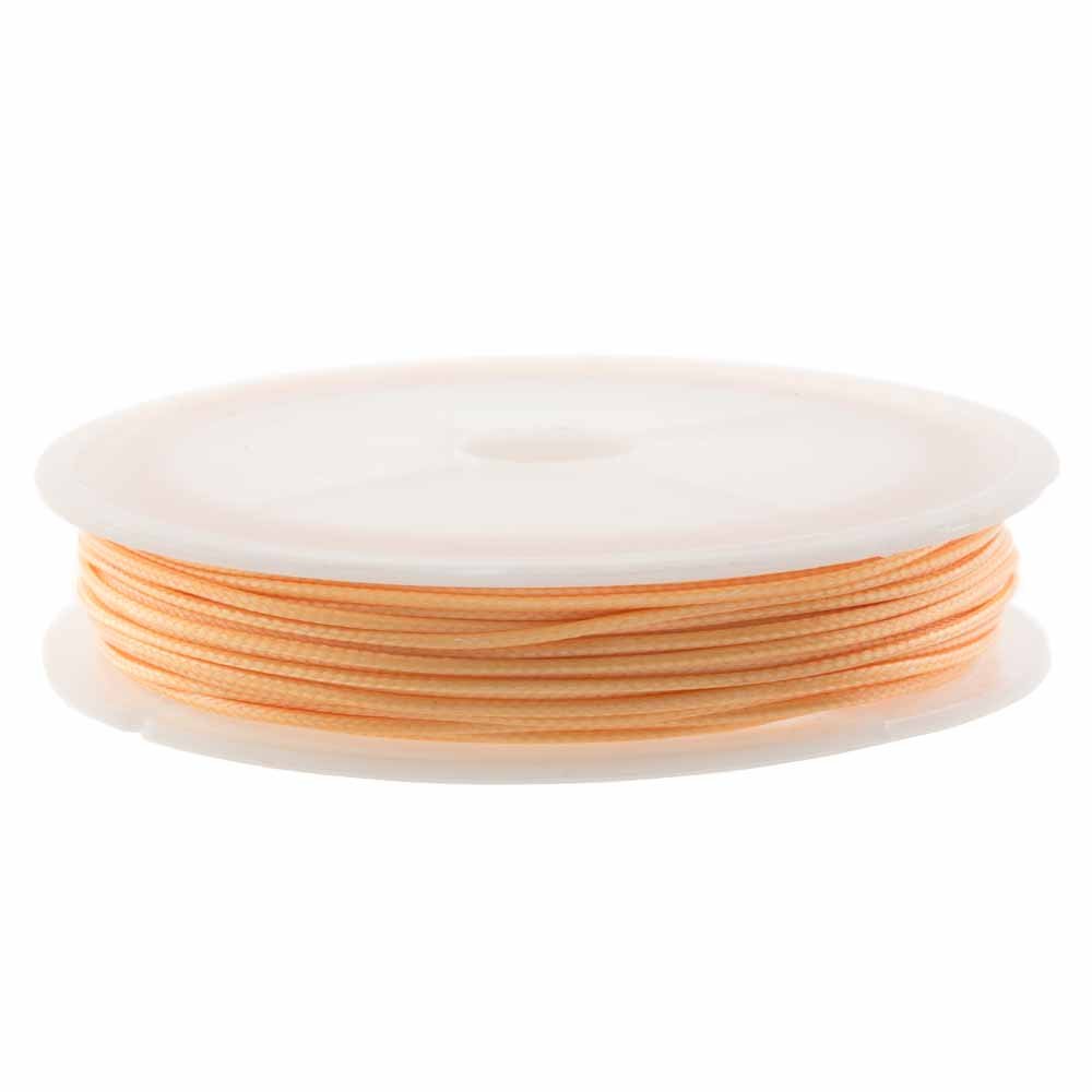 Fil Polyester Ciré (1.5 mm) Cantaloupe Orange (10 mètres)