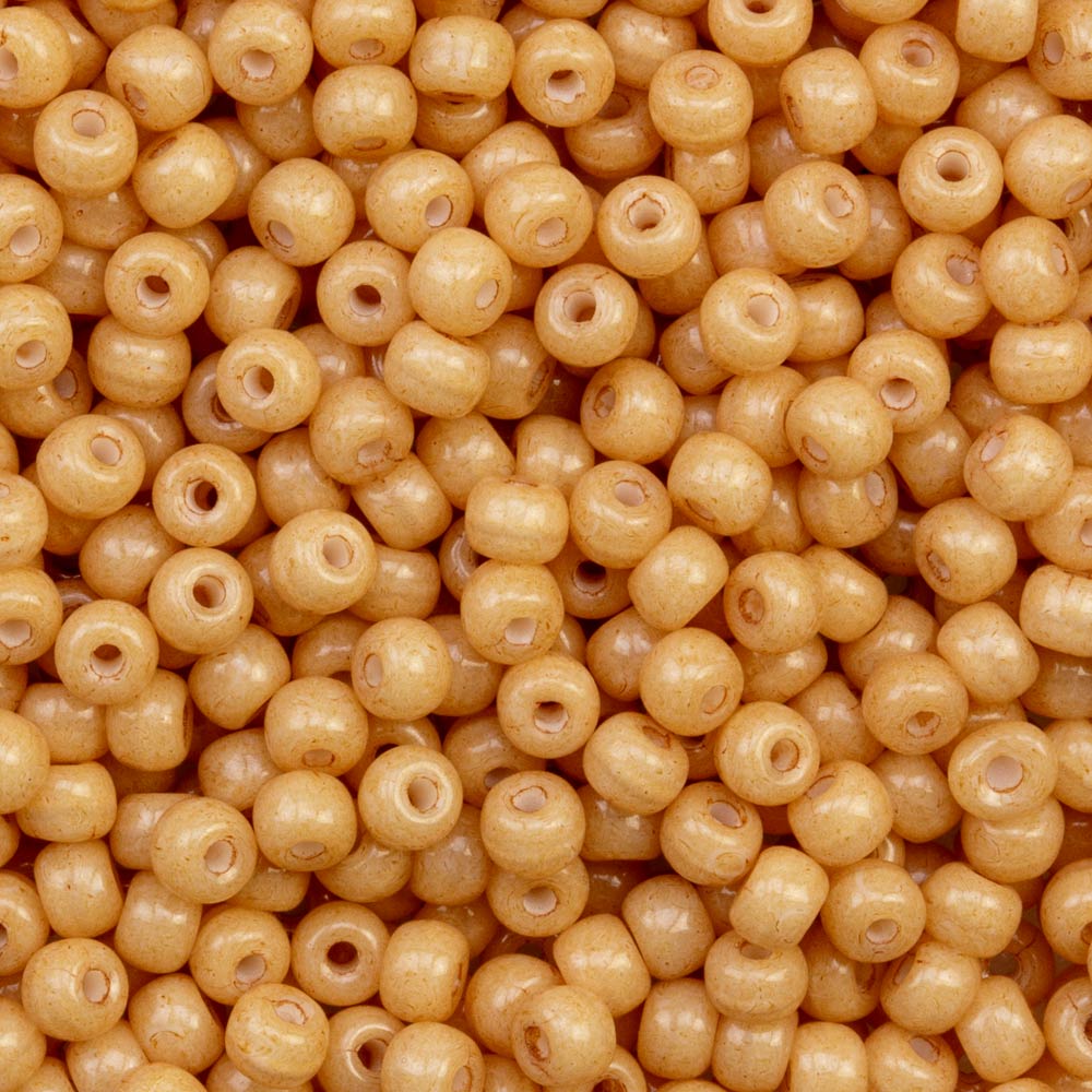 Rocailles Tchèques (3 mm) Pastel Orange (15 grammes)