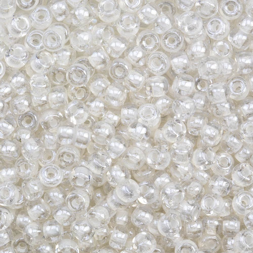 Rocailles Tchèques (4 mm) White Alyssum (15 grammes)