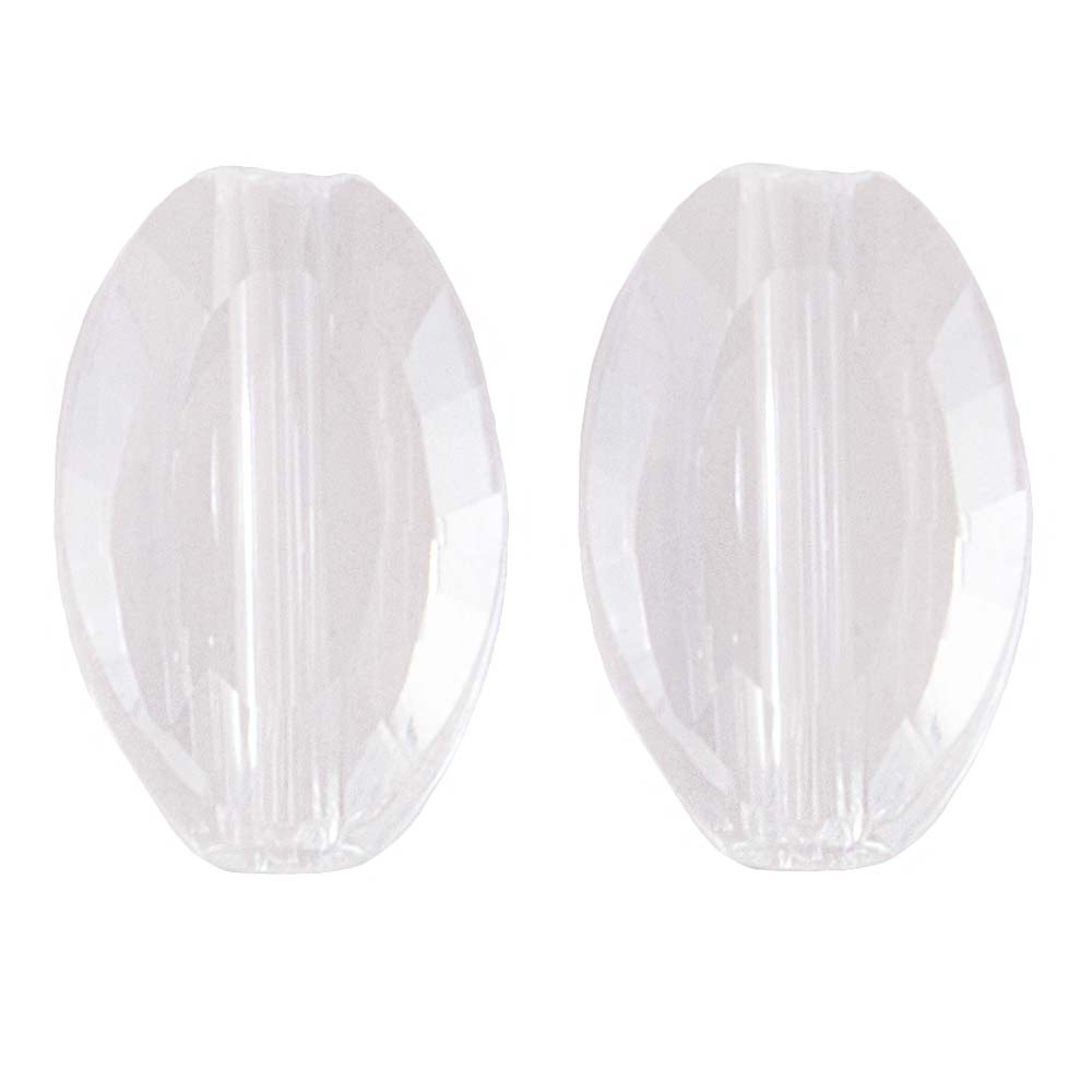 Perles en Verre (10 x 6 x 3 mm) Transparent (10 pièces)