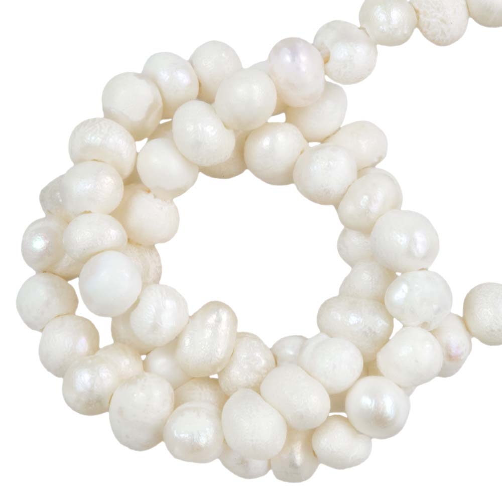 Perles d’Eau Douce (2 x 1 mm) White (138 pièces)