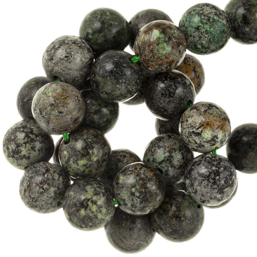 Perles Turquoise Africaine (10 mm) 39 pièces