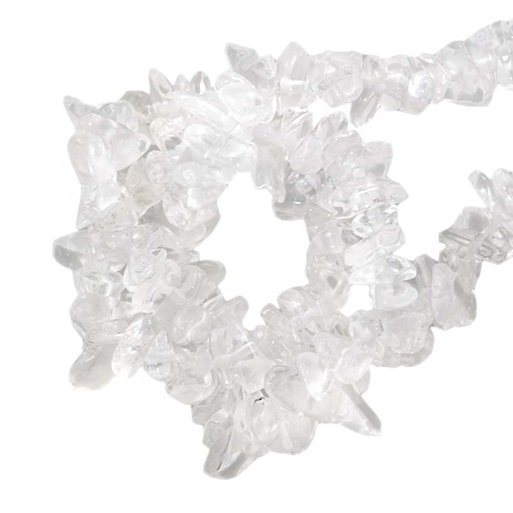 Perles Chips Cristal de Quartz (3 - 6 mm) 290 pièces
