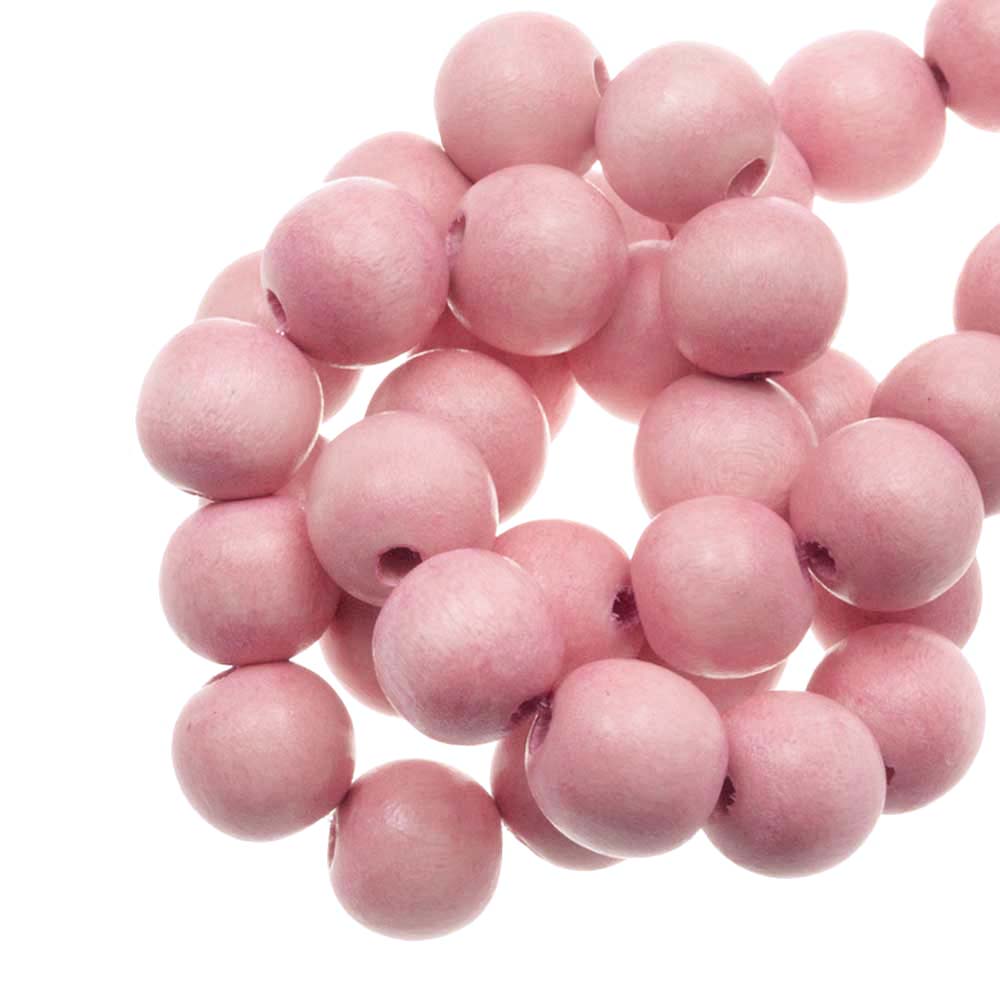 Perles en Bois Look Vintage (6 mm) Light Pink (140 pièces)
