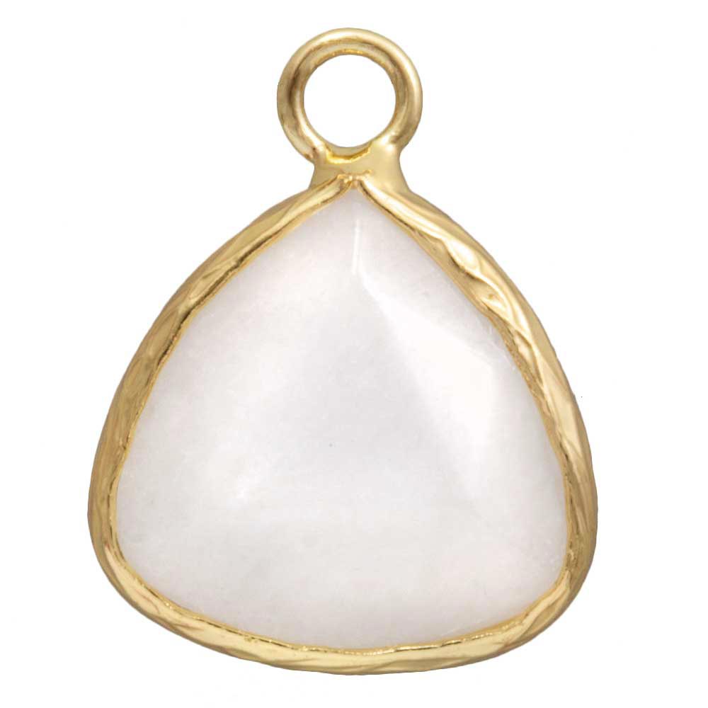 Pendentif Jade Blanc (18 x 14.5 x 6 mm) 1 pièce