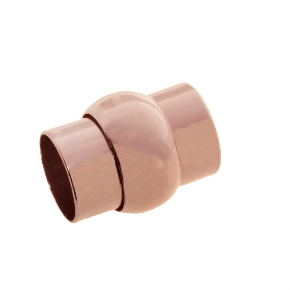 Fermoir Magnétique (Diamètre de l’intérieur 10 mm) Or Rose (1 pièce)