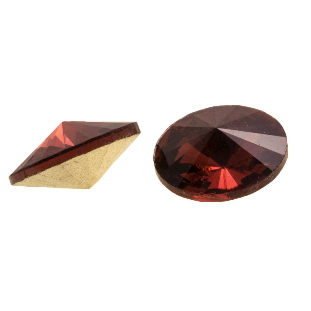 Chaton Rivoli (12 mm) Deep Brown (5 pièces)