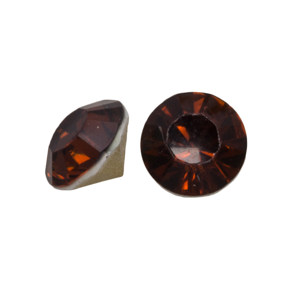 Chaton SS29 (6 mm) Deep Brown (25 pièces)