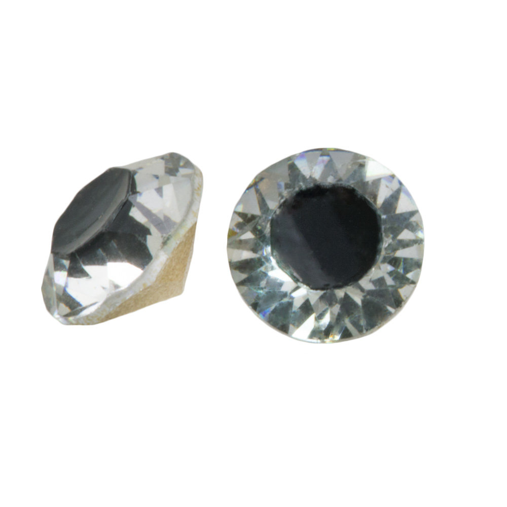 Chaton SS29 (6 mm) Center Pitch Black (25 pièces)