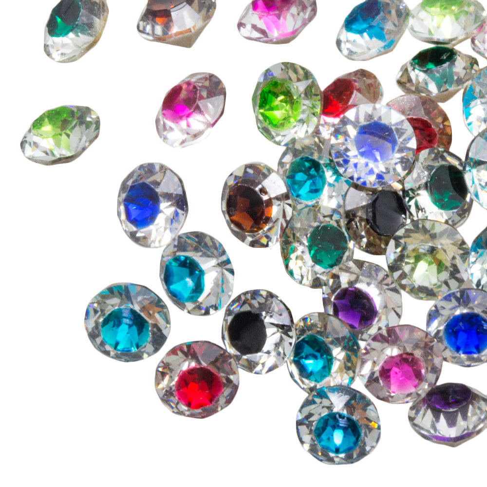 Chaton SS29 (6 mm) Center Mix Colors (25 pièces)