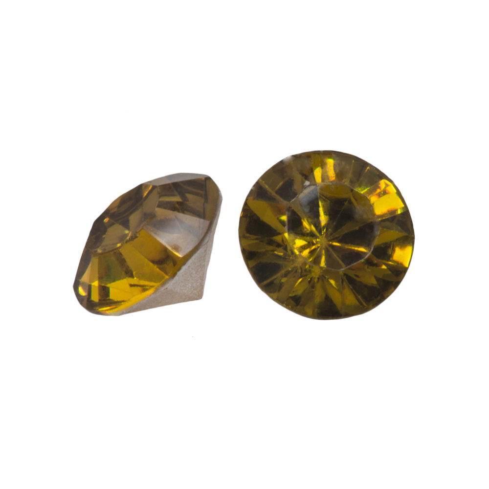 Chaton SS29 (6 mm) Olive Green (25 pièces)