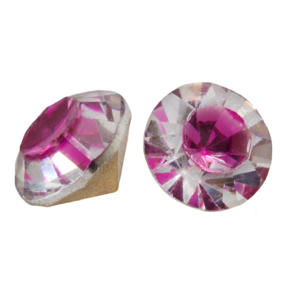 Chaton SS39 (8 mm) Center Pink (25 pièces)