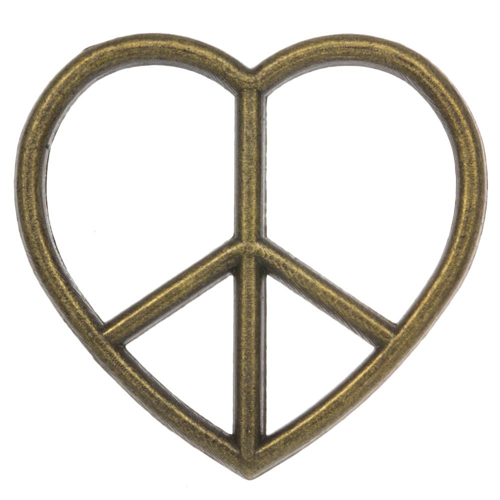 Connecteur Bijoux Coeur (29 x 27 mm) Bronze (10 pièces)