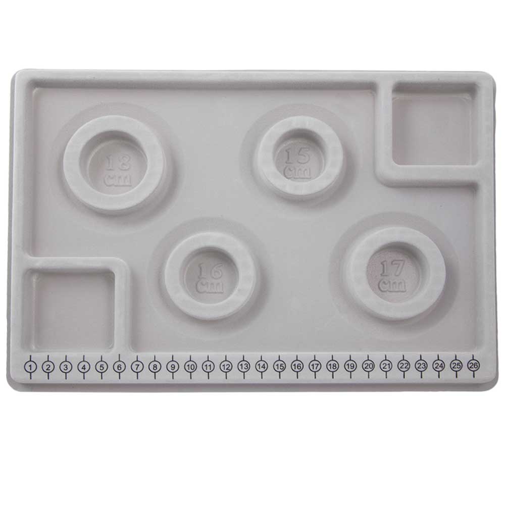 Plateau d'Assemblage pour Bracelet (29 x 20 cm) Gris (1 pièce)