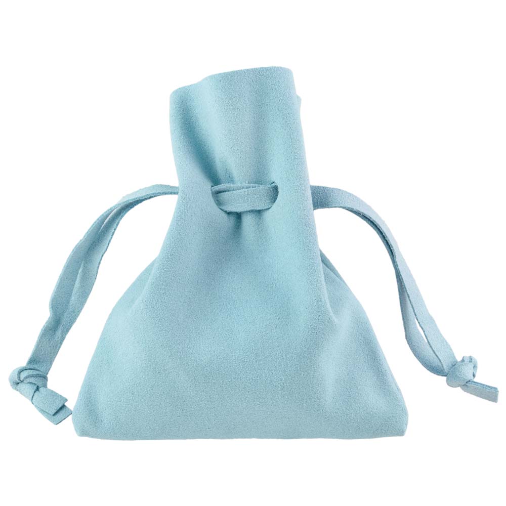 Sachet Simili Daim (10 x 8 cm) Cool Blue (5 pièces)