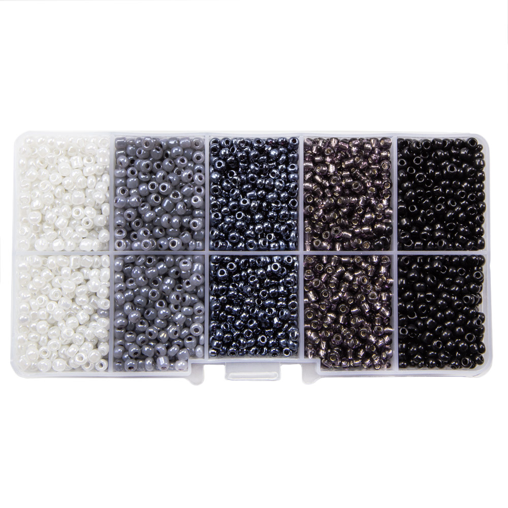 Assortiment - Rocailles (3 mm) Mix Color Grey