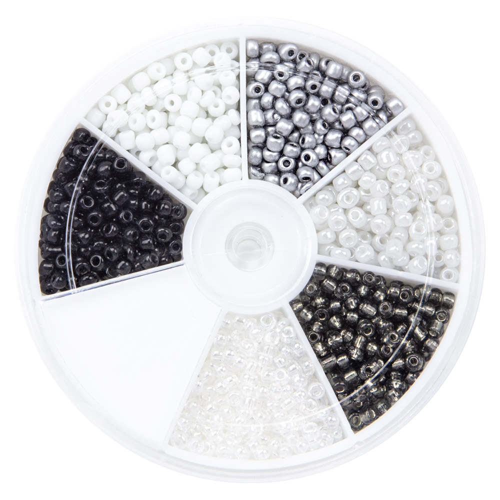 Assortiment - Rocailles (3 mm) Mix Color White / Black