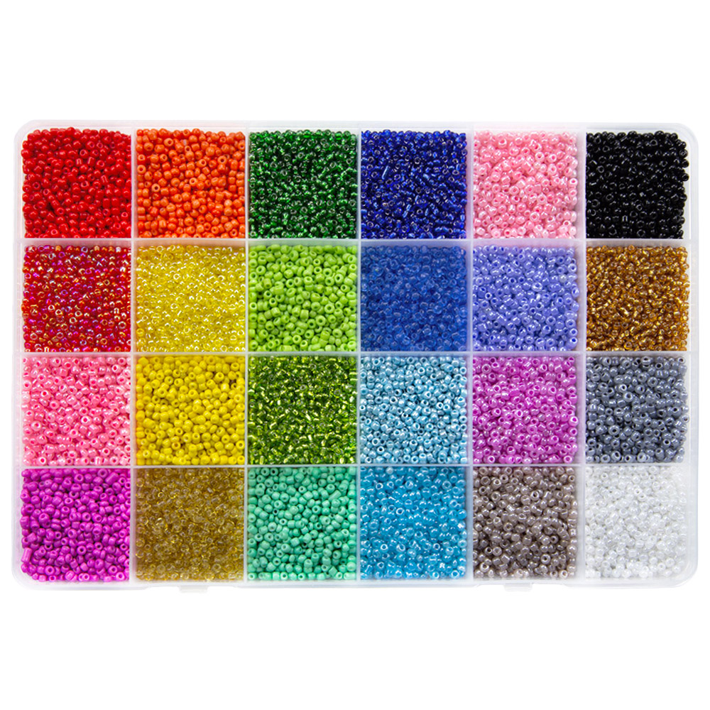 Assortiment XL - Rocailles (2.5 mm / 24 x 12 grammes) Mix Color