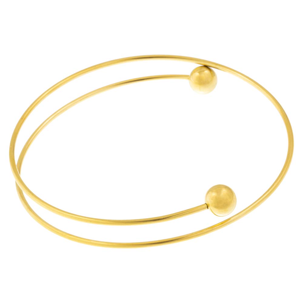 DIY Bracelet Jonc- Acier Inoxydable (7 cm) Or (1 pièce)
